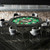 48 Inches Foldable Poker Table With Padded Rails And Cup Holders Green Np12057Gn By Cw