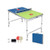 Foldable Ping Pong Table Game Set Mini Table Tennis Table With Adjustable Height-Blue & Green UY10092GN By CW