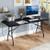 6 Ft Portable Folding Table 350 Lbs Fold In Half Table With Hdpe Tabletop Black Np11983Dk By Cw