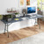 8 Ft Portable Folding Table 350 Lbs Fold In Half Table With Hdpe Tabletop Gray Np11984Gr By Cw