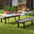 8 Ft Portable Folding Table 350 Lbs Fold-In-Half Table With Hdpe Tabletop-White NP11984WH By CW
