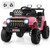12V Kids Ride On Truck Car With Parental Remote And Music Player-Pink TQ10307US-PI By CW