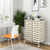20 Drawers Rolling Storage Cart Studio Organizer-Beige HW56501WH By CW