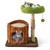 Multifunctional Cat Tree Cat Tower With Scratching Posts And Top Perch-Brown PV10211BN By CW