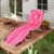 Beach Chaise Lounge Chair With Face Hole And Removable Pillow Hot Pink Np10947Fs By Cw