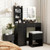 Vanity Dressing Table And Chair Set With Mirror And Lights Black Hu10935Us Dk By Cw