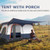 6-8 Person Camping Tent With Double Rooms And 2 Doors-Navy NP12016BL-M By CW