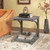 C-Shaped 24 Inch 2 Tier Square End Table Sofa Side Table-Grey HV10667GR By CW