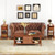 3-Tier Narrow End Table With Drawer And Storage Shelves Set Of 2-Brown JV12279BN By CW
