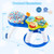 3 In 1 Baby Stationary Activity Center With Educational And Music Function Tabletop-Blue TM10132BL By CW