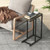 C Shaped Side Table With Heavy Duty Metal Frame Oak Jv11982Oa By Cw
