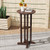 21 5 Inch Round Bar Table Patio Hdpe Bar Height Dining Table With Slatted Tabletop Brown Np12062Bn By Cw