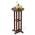 21.5 Inch Round Bar Table Patio Hdpe Bar Height Dining Table With Slatted Tabletop-Brown NP12062BN By CW