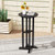 21 5 Inch Round Bar Table Patio Hdpe Bar Height Dining Table With Slatted Tabletop Black Np12062Dk By Cw