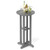 21.5 Inch Round Bar Table Patio Hdpe Bar Height Dining Table With Slatted Tabletop-Gray NP12062GR By CW
