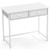 Space Saving Home Office Desk With 2 Fabric Drawers And 4 Hanging Hooks-White CB10711WH By CW