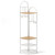 4-Tier Coat Rack Corner Hall Tree With Shoe Storage Bench-Natural JV12208NA By CW