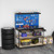 48 X 24 Inch Workbench Work Table With 3 Pcs Pegboard Drawer And Shelves-Navy TH10086NY By CW