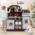 Kids Kitchen Set Wooden With Coffee Makers And Accessories Coffee Tm10119Cf By Cw