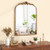 Arched Mirror For Wall Gold Traditional Vintage Ornate Baroque Mirror With Metal Frame-L HZ10278GD By CW