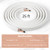 25 Feet Mini Split Line Set With 1/4 Inch And 1/2 Inch O.D. Copper Pipes Tubing EP25674 By CW