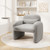 Modern Accent Chair With Waist Pillow And Armrests For Living Room Bedroom Gray Hv10688Gr By Cw