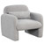 Modern Accent Chair With Waist Pillow And Armrests For Living Room Bedroom-Gray HV10688GR By CW