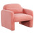 Modern Accent Chair With Waist Pillow And Armrests For Living Room Bedroom-Pink HV10688PI By CW