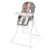 Easy Clean Compact Highchair With Removable Adjustable Tray And Pu Seat Cushion-Gray AD10078HS By CW