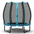 55 Inch Trampoline For Kids Toddler Mini Trampoline With Safety Enclosure Net-Blue TW10116BL By CW