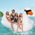 Giant Inflatable Swan Floating Island 4 Person Pool Float With 4 Cups Holders Np12236Us By Cw