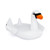 Giant Inflatable Swan Floating Island 4-Person Pool Float With 4 Cups Holders NP12236US By CW