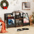 Record Player Stand For Up To 200 Albums Turntable Display Stand With 3 Shelves Rustic Brown Jz10290Cf By Cw
