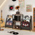 Record Player Stand For Up To 200 Albums Turntable Display Stand With 3 Shelves-Rustic Brown JZ10290CF By CW
