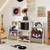 Record Player Stand For Up To 200 Albums Turntable Display Stand With 3 Shelves White Jz10290Wh By Cw