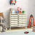 12 Drawers Rolling Storage Cart For Home And Office White Jv12580Wh By Cw