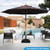 Fillable Umbrella Base With Shell Texture And 3 Coupler Sizes Black Np12272Dk By Cw