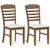 Dining Chairs Set Of 2 With Rubber Wood Frame And Padded Seat-Walnut KC57853WN By CW