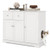 Cat Litter Box Enclosure With 2 Drawers And 3 Doors For Kittens And Adult Cats-White PV10191WH By CW