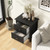 Modern Nightstand With 2 Drawers For Small Spaces-Black HU10822BK By CW