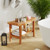 30 Inches Large Teak Shower Stool With Storage Shelf And Non-Slip Footpads JV12440 By CW