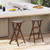 Bar Stools Set Of 2 With Saddle Seat And Footrest For Kitchen Island And Balcony Jv12523 2 By Cw
