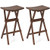 Bar Stools Set Of 2 With Saddle Seat And Footrest For Kitchen Island And Balcony JV12523-2 By CW