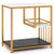 3-Tier Multi-Function Marble End Table With Storage Shelf-Golden JV10376WH By CW