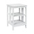 2 Pieces 3-Tier Nightstand With Reinforced Bars And Stable Structure-White HW65689WH-2 By CW