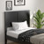 Solid Wood Flat Panel Headboard For Twin Size Bed Black Hu10198Bk By Cw