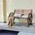 2 Person Outdoor Wooden Wagon Wheel Garden Bench Brown Np10454Bn By Cw