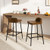Industrial 24 5 Inches Bar Stool With Backrest And Saddle Seat Rustic Brown Jv10406Cf By Cw