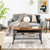2 Tier Industrial Coffee Table With Open Mesh Storage Shelf For Living Room Rustic Brown Hv10175Cf By Cw