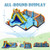 Giant Soccer Themed Inflatable Water Slide Bouncer With Splash Pool Without Blower NP10362 By CW